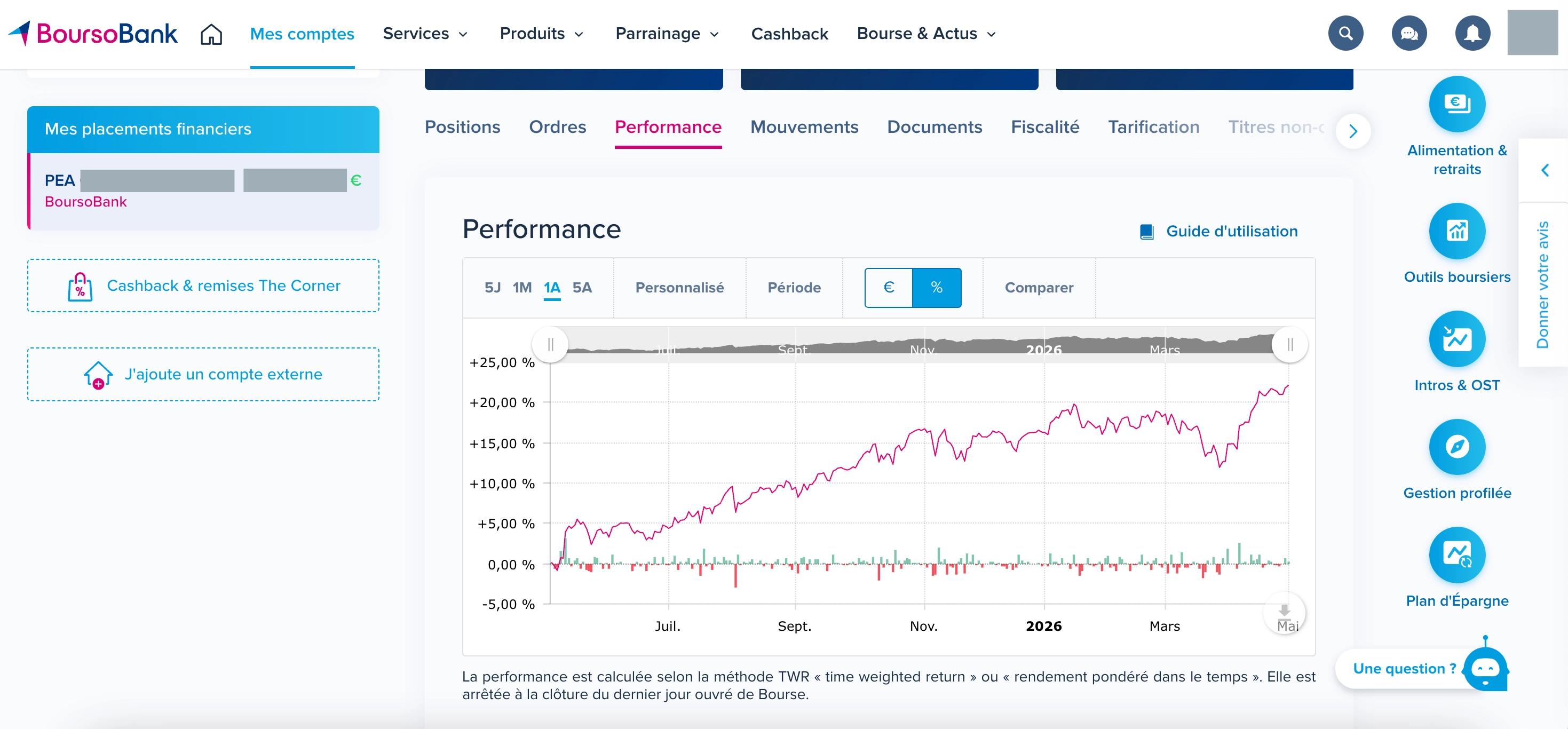 Exemple d'ouverture de PEA chez BoursoBank.