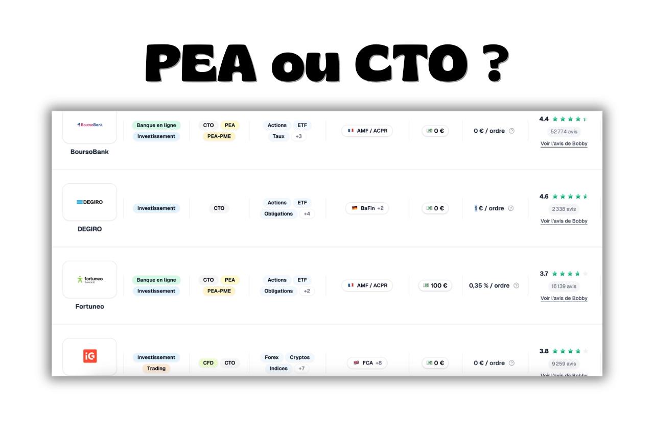 PEA ou CTO : lequel choisir ?